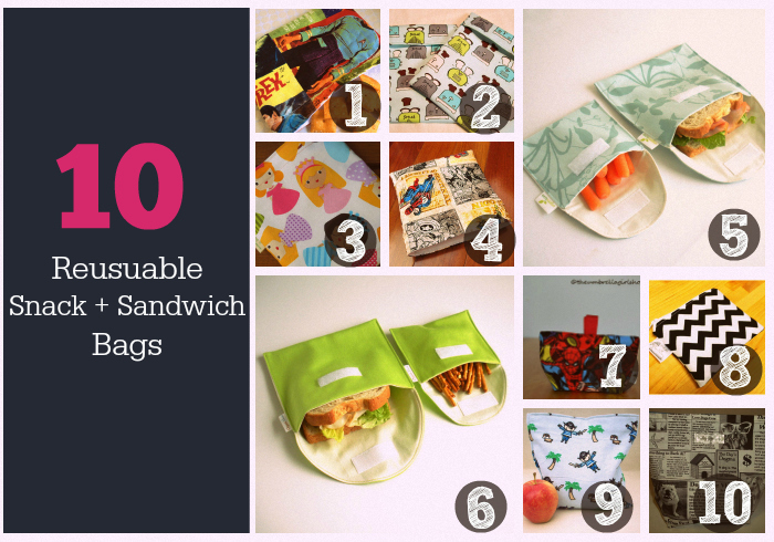 Reusable Snack + Sandwich Bags