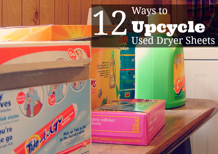 12 Ways to Upcycle Used Dryer Sheets