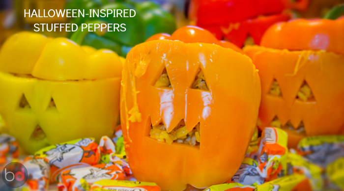 halloween stuffed peppers