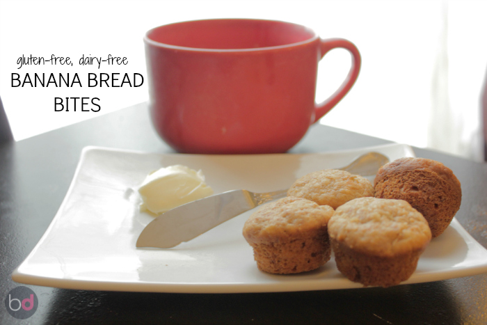 gluten-free dairy-free banana bread bites