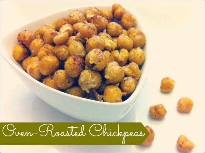 Oven-roasted chickpeas